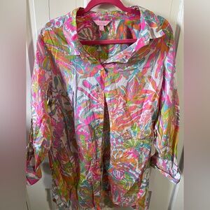Lilly Pulitzer Juniper coverup XL PLAY condition!!!!